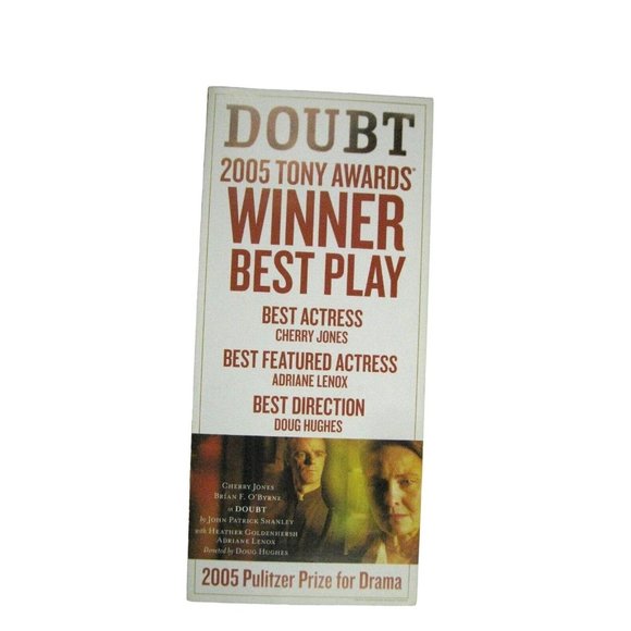 Doubt Flyer ONLY 2005 Walter Kerr Theatre Cherry Jones Brian O'Byrne - Picture 1 of 3